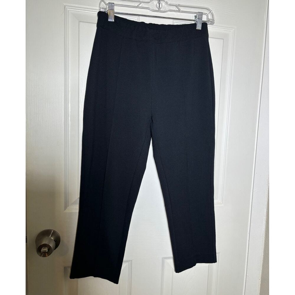 Soft Surroundings Metro Pull On Leggings Crop Black Pants Size Small